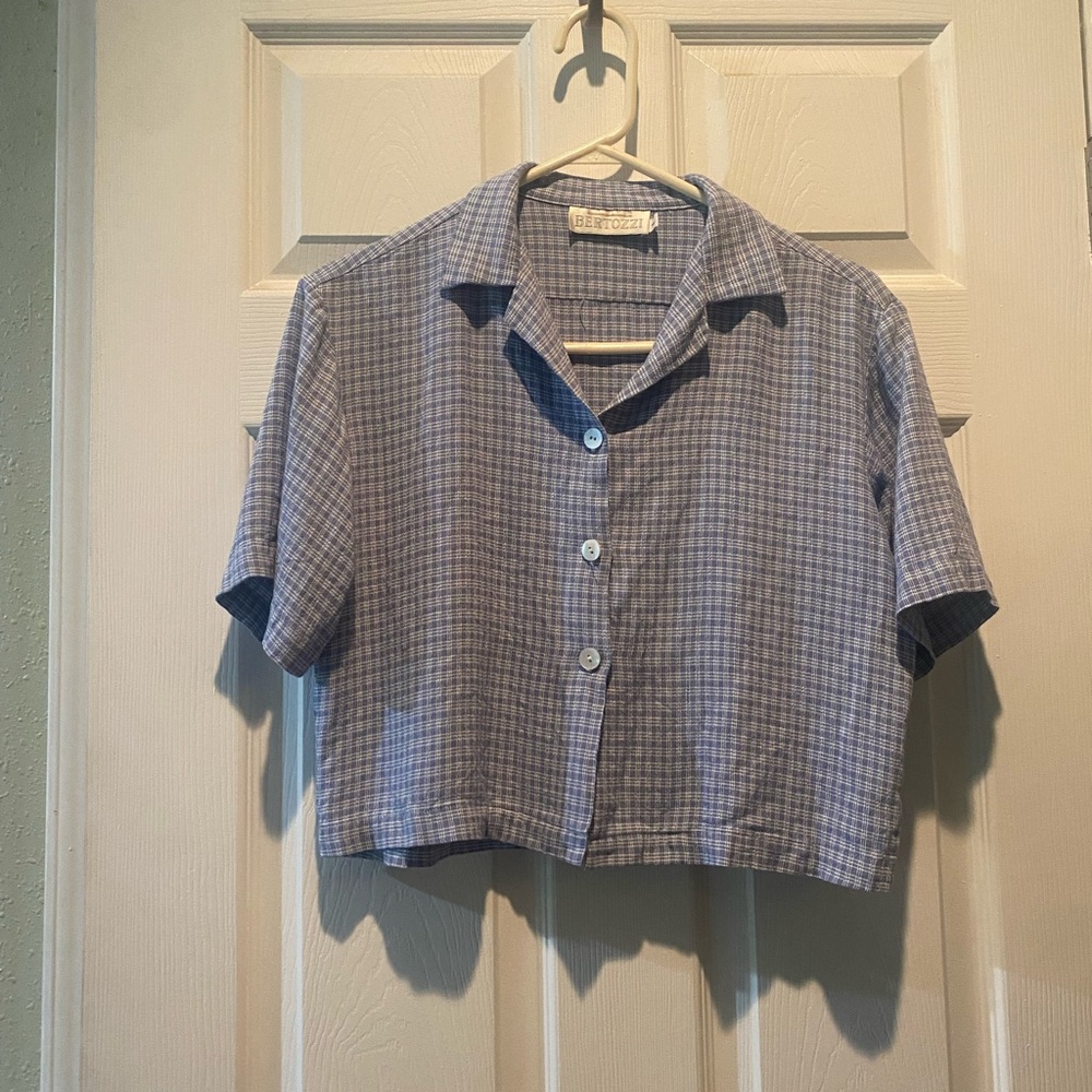 Blue Checkered Kids Shirt